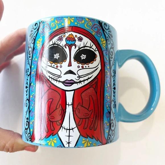 The Nightmare Before Christmas Sally Sugar Skull Day of Dead Coffee Cup Mug NEW - Picture 7 of 8